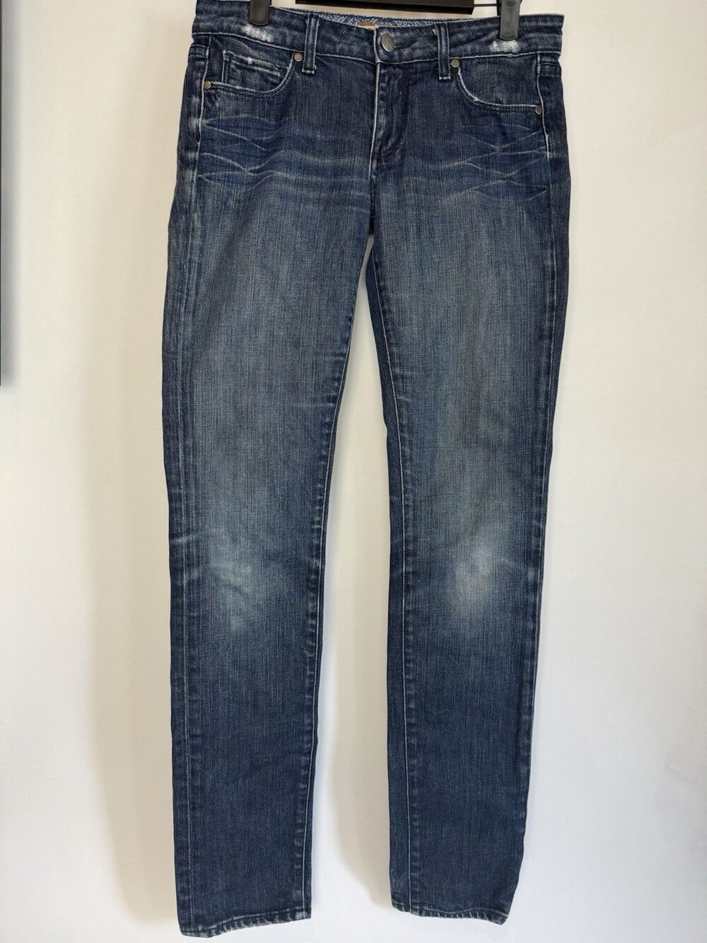 Paige Jeans size 27 Denim Skyline Drive Classic Rise Peg Leg Blue Medium Wash